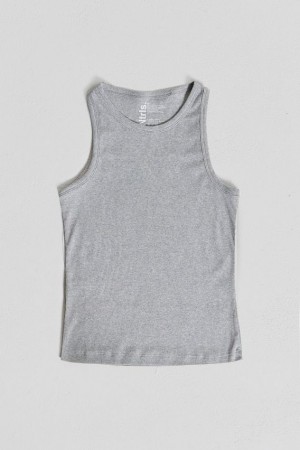 Jadedlondon Ntrls Grey Rib Vest | JADLDN24711