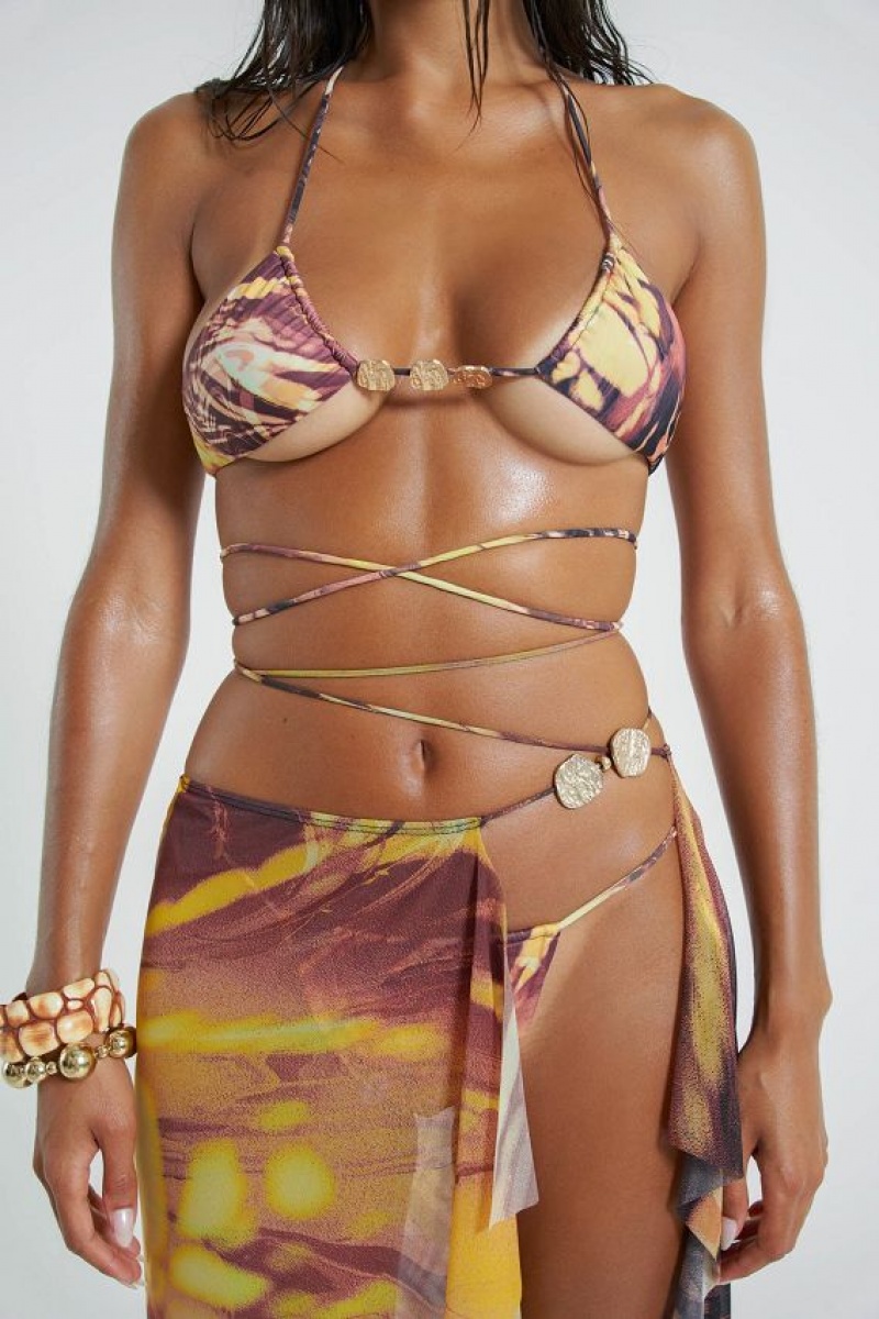 Jadedlondon Aphrodite Micro Triangle Bikini Top | JADLDN24285
