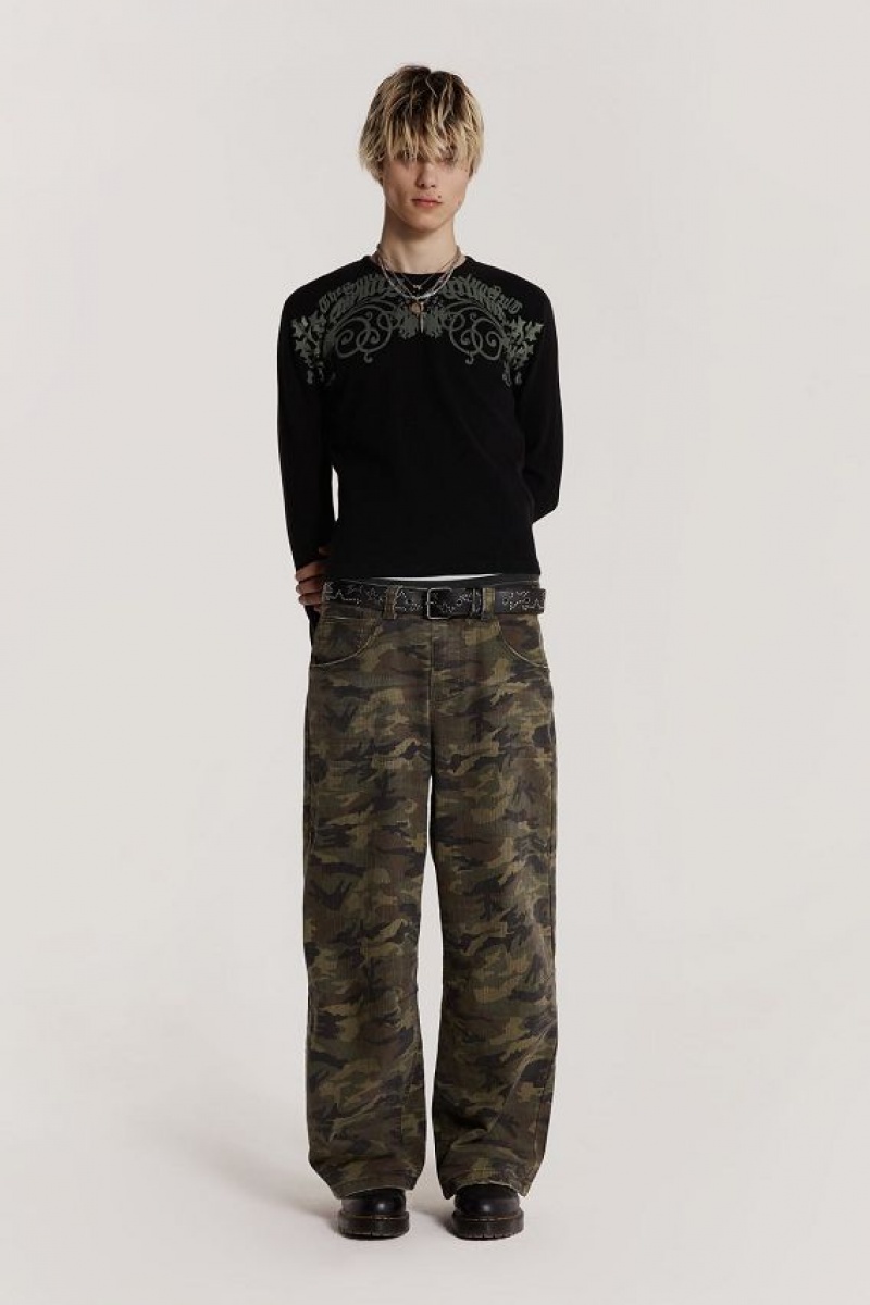 Jadedlondon Camo Colossus Baggy Jeans | JADLDN24390