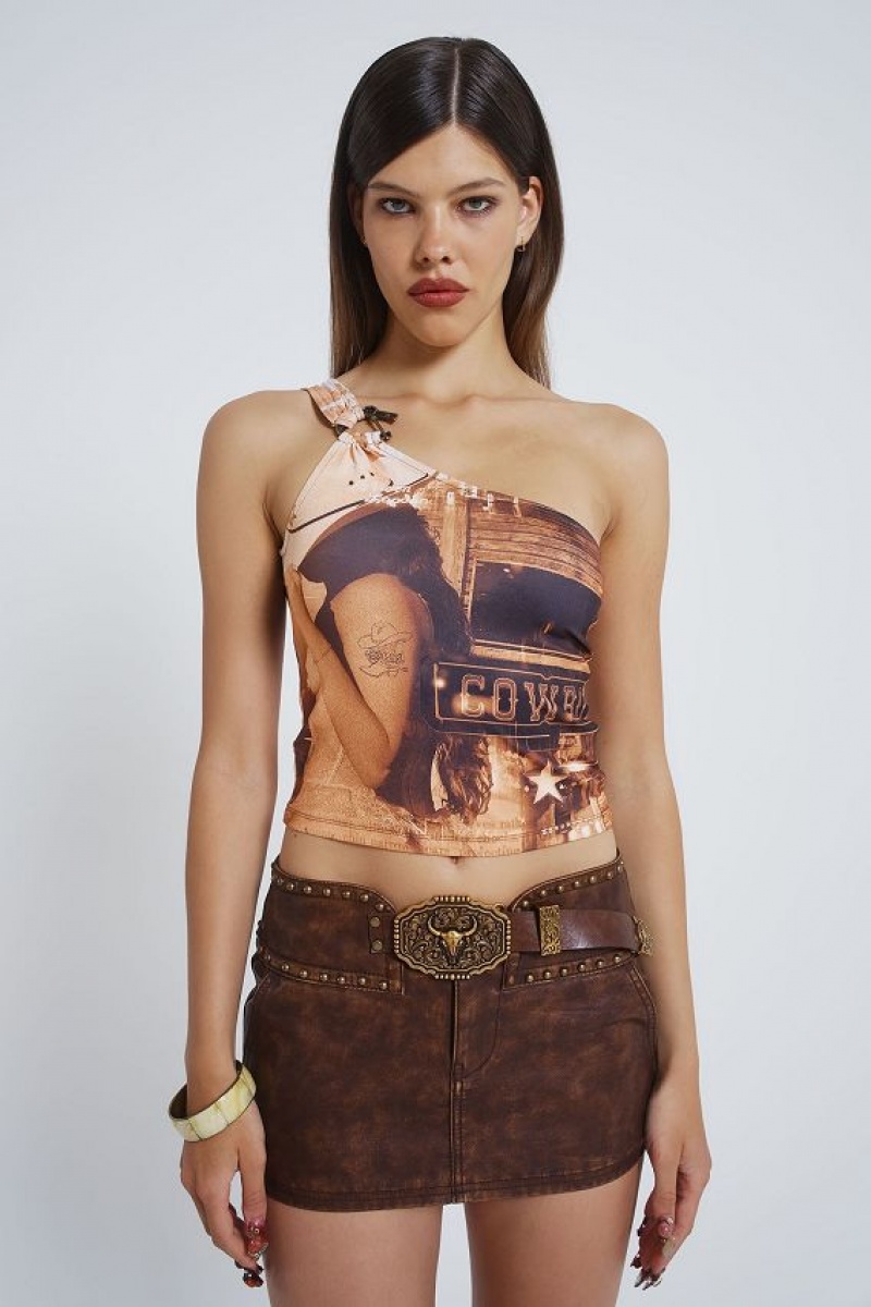 Jadedlondon Easy Rider Faux Leather Micro Mini Skirt | JADLDN24246