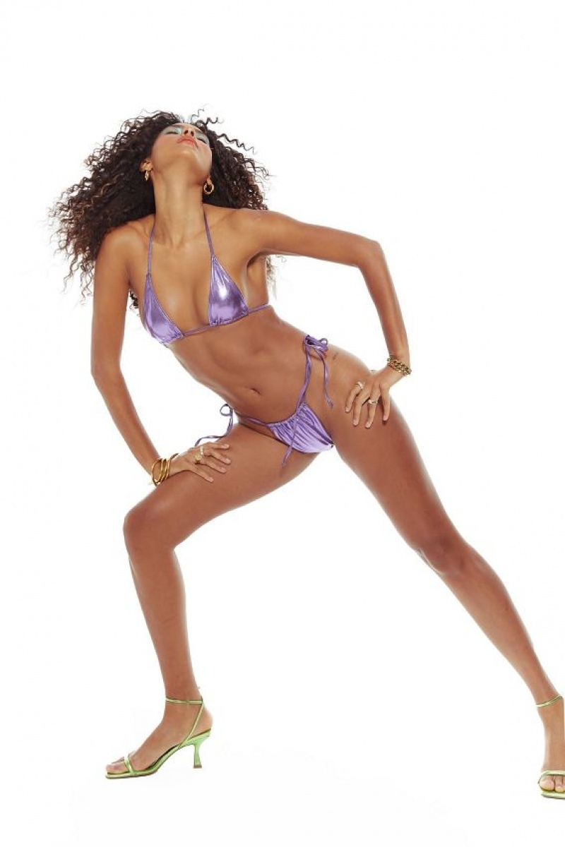 Jadedlondon Grape Punch Micro Bikini Bottoms | JADLDN24303