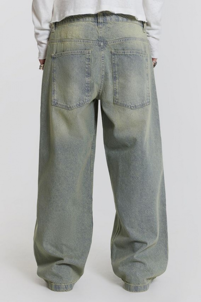 Jadedlondon Light Wash Colossus Fit Jeans | JADLDN24509