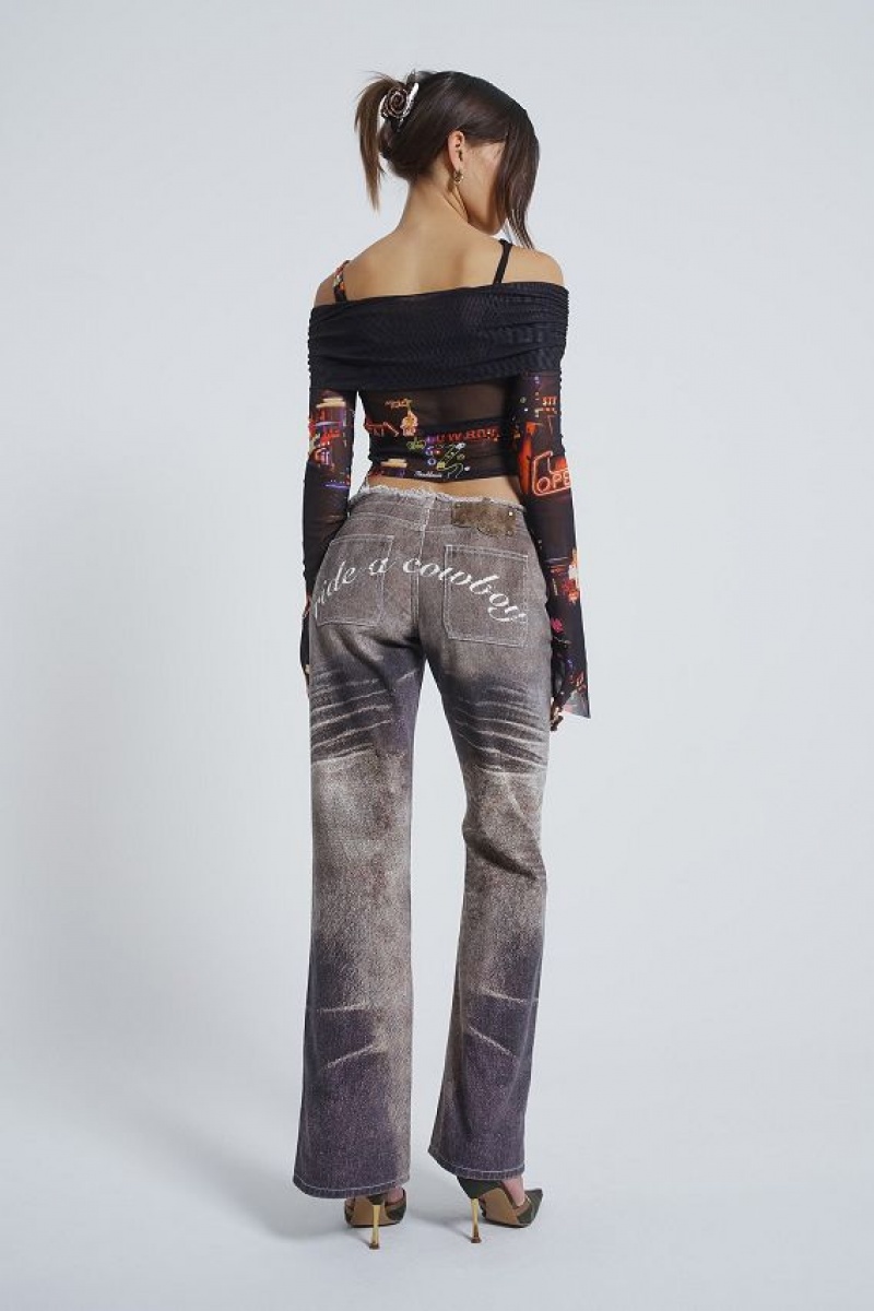 Jadedlondon Meet At The Motel Mesh Detachable Top | JADLDN23959
