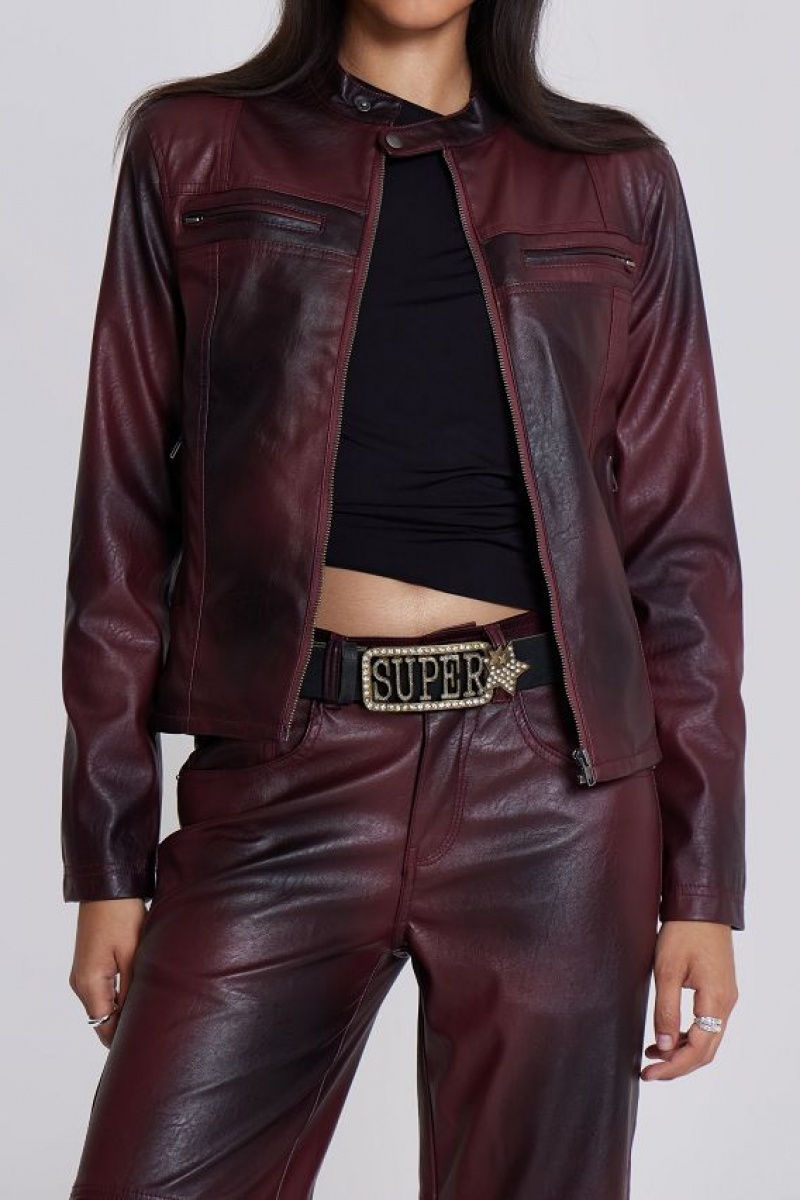 Jadedlondon Oxblood Piston Jacket | JADLDN24183