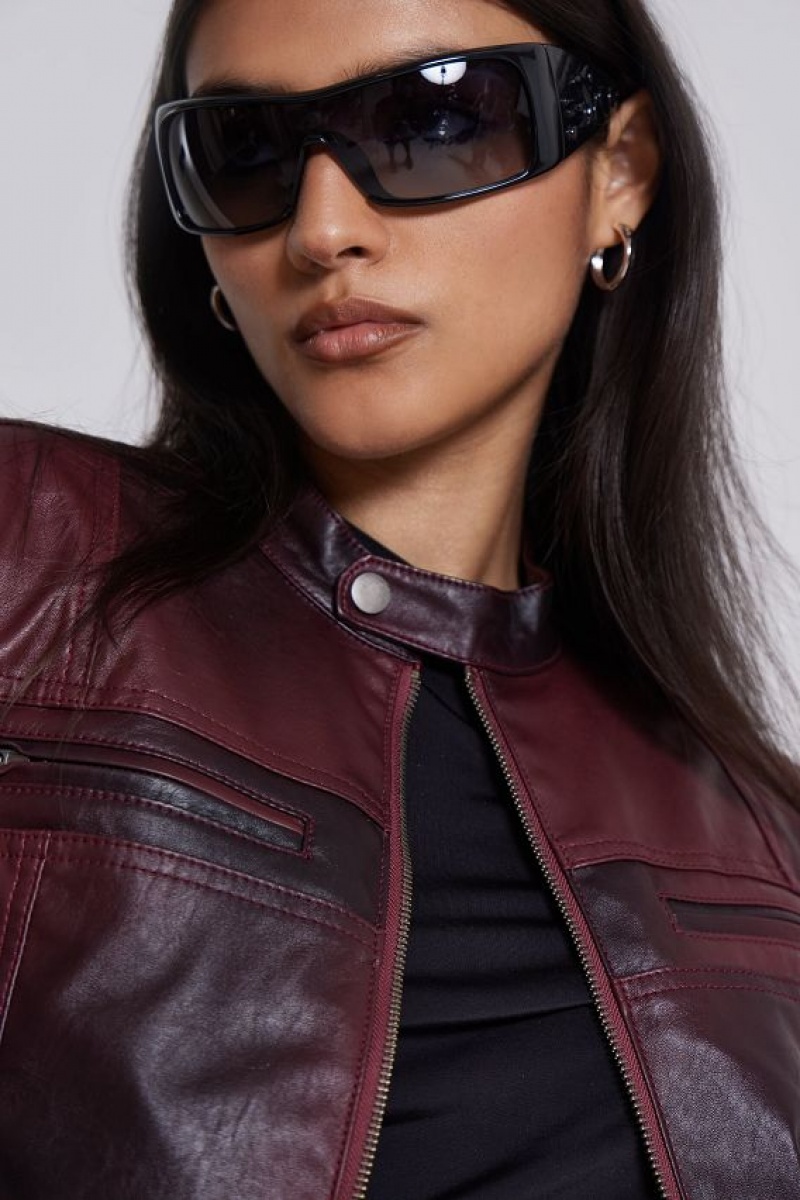 Jadedlondon Oxblood Piston Jacket | JADLDN24183