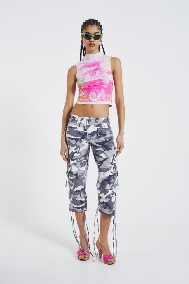 Jadedlondon Pamola Printed Sleeveless Vest | JADLDN23995