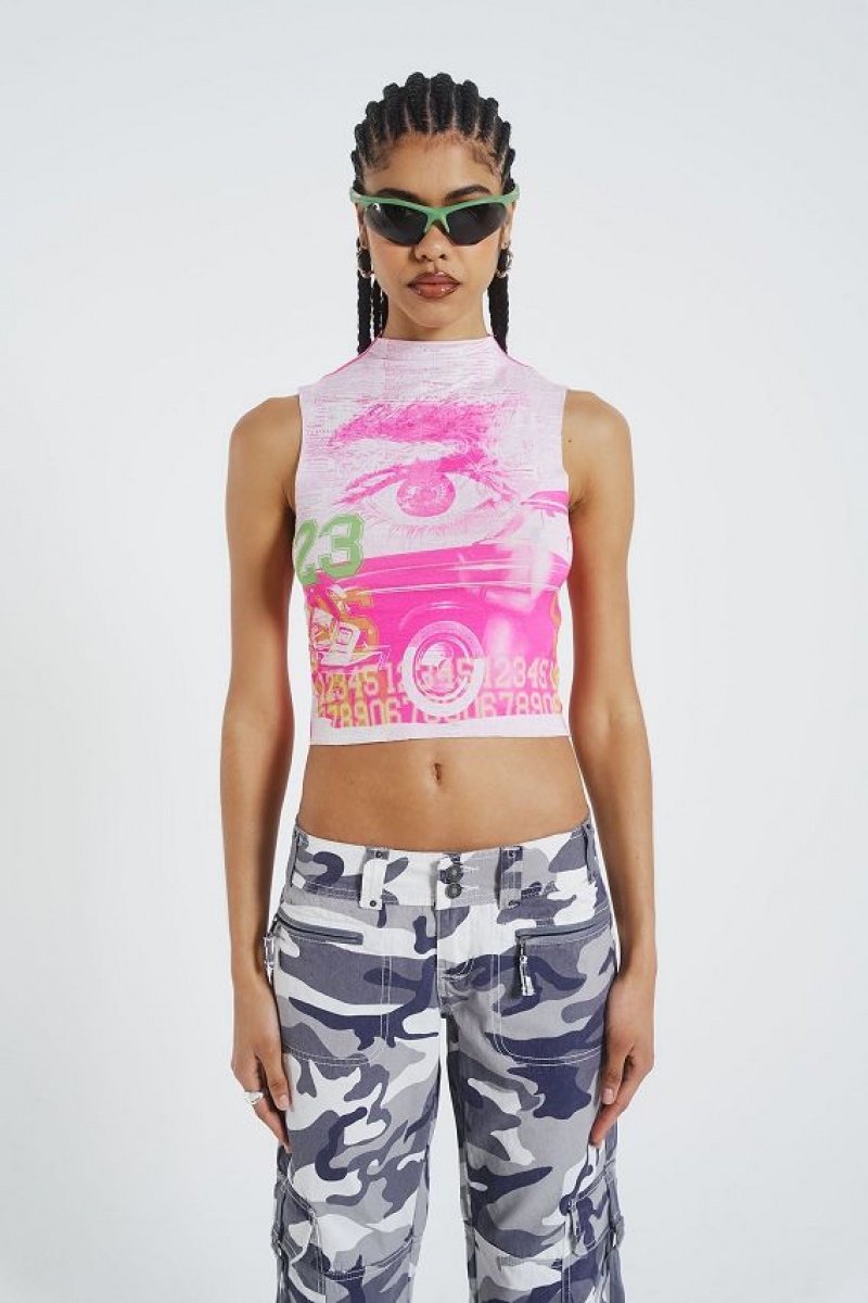 Jadedlondon Pamola Printed Sleeveless Vest | JADLDN23995
