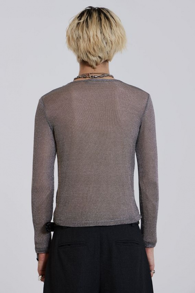Jadedlondon Platinum Mesh Knit | JADLDN24656