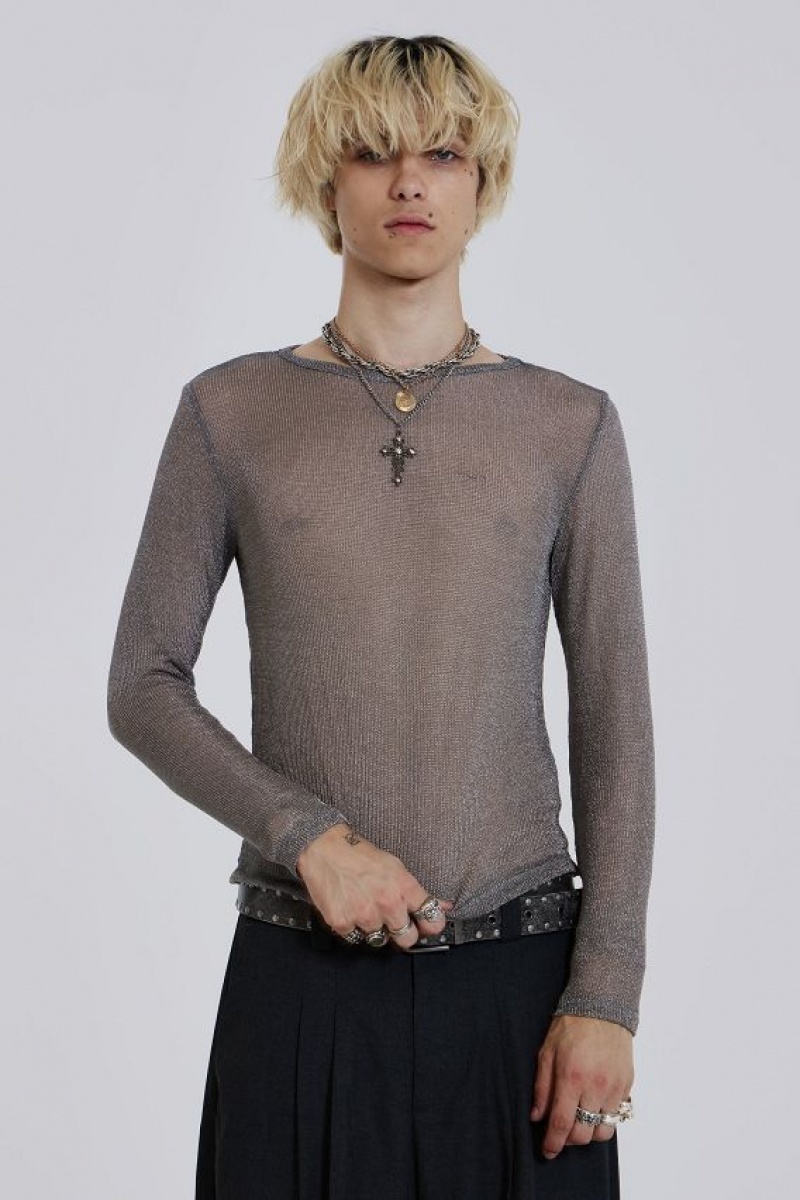 Jadedlondon Platinum Mesh Knit | JADLDN24656